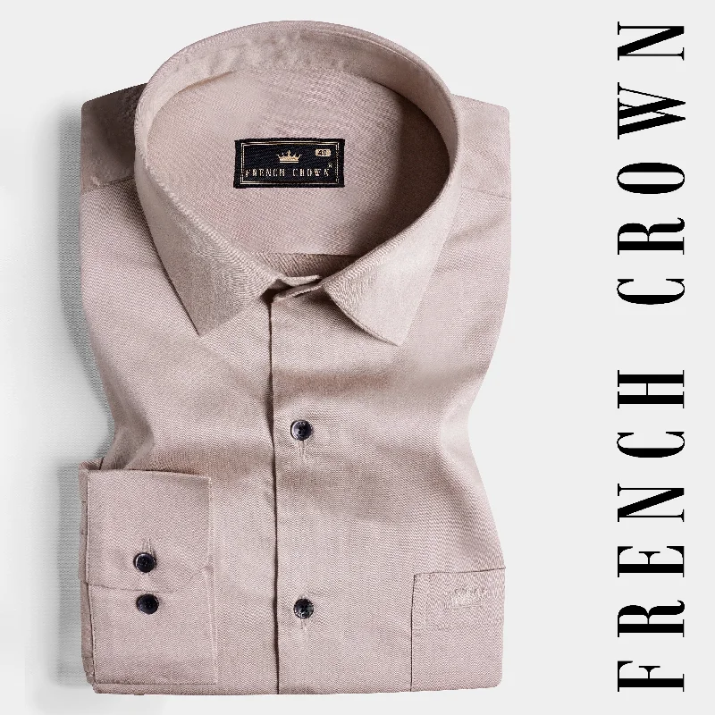 Martini Brown Subtle Sheen Super Soft Premium Cotton Shirt