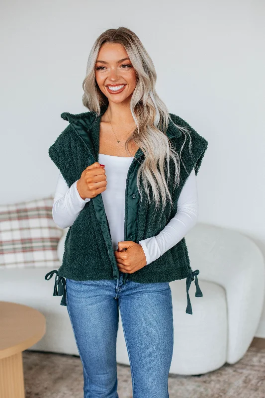 Verno Sherpa Vest - Jungle Green